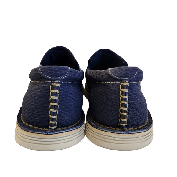 Clarks Men\'s Forge Free Loafer Sneaker, Dark Blue Canvas, 9.5 main image 5